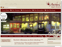 Tablet Screenshot of hotel-altenberg.de